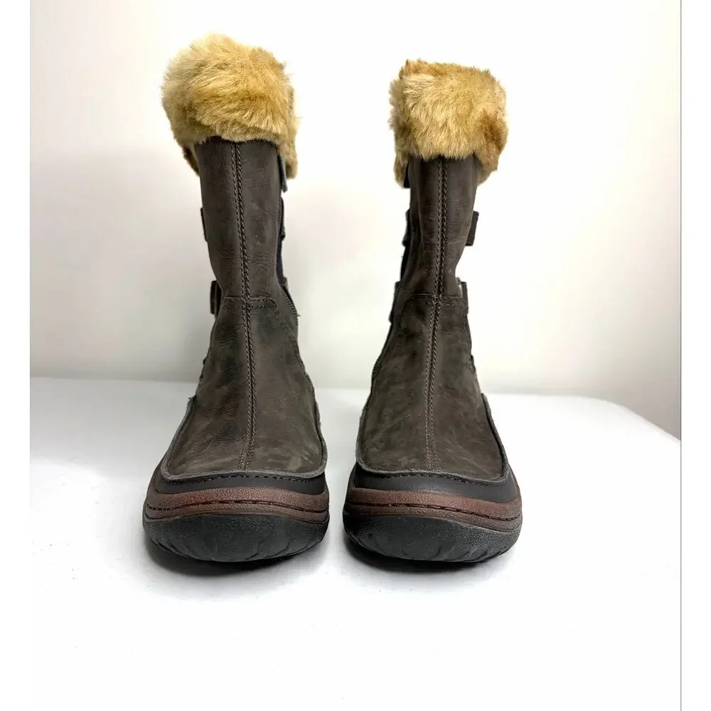 Merrill Decora Chant Waterproof Boots Women’s Sz 7.5 Faux Fur Insulated
